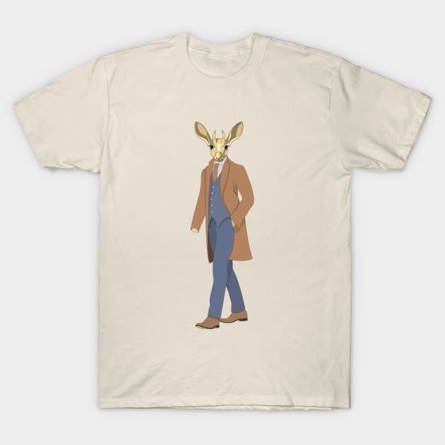 gazelle detective T-Shirt by dwalikur